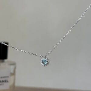 Collana Kate cuore azzurro