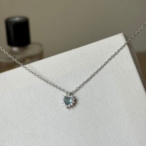 Collana Kate cuore azzurro