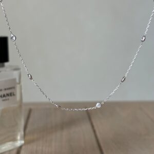 Collana microfilo elegante argento