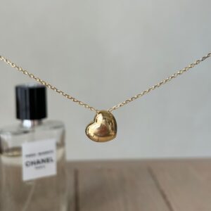 Collana cuoricione bombato gold