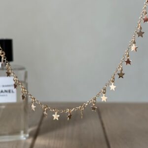 Collana multistelle liscia gold