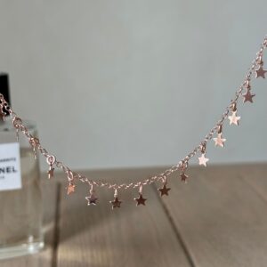 Collana multistelle liscia rose'