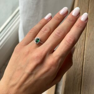 Anello Kate verde