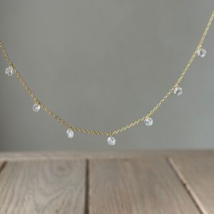 Collana gold lenticchia bianca