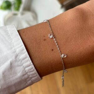 Bracciale lenticchia argento