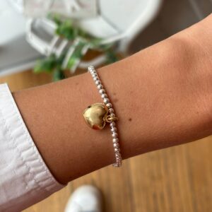 Bracciale Tiffany cuore bombato gold