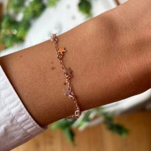 Bracciale 13 stelline rose'