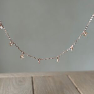 Collana rose' lenticchia champagne