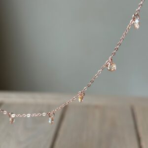 Collana rose' lenticchia champagne