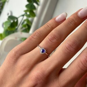 Anello mini Kate cuore viola