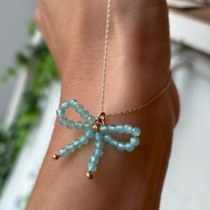 Collana fiocchetto azzurro