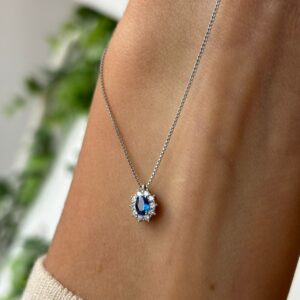 Collana mini Kate blu