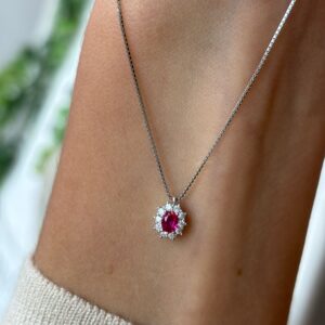 Collana mini Kate fucsia