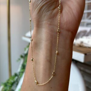 Collana microfilo elegante gold