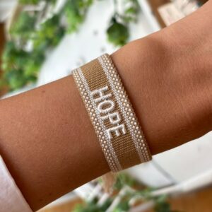 Bracciale tessuto 'Hope'