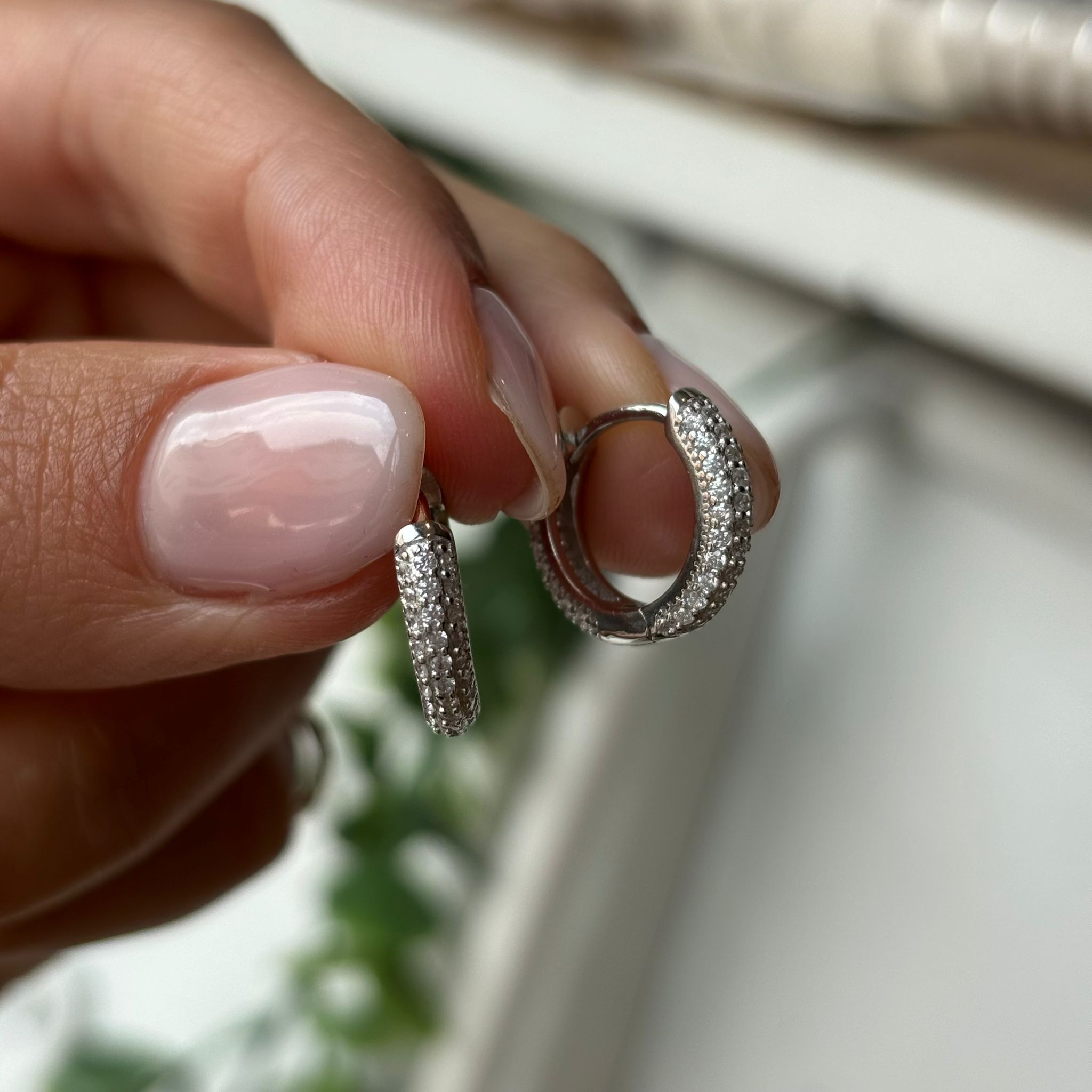PAVEL'S Orecchini A Cerchio In Argento 925 Con Zirconi 5A – Donne, Con Scatola Portagioie E Panno Lucidante