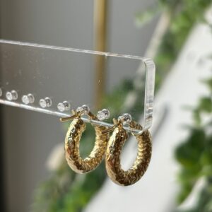 Orecchini etnici 10 mm gold