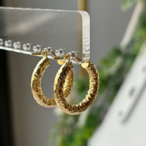 Orecchini etnici 15 mm gold