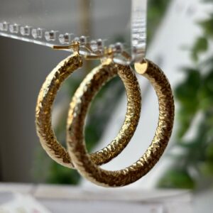 Orecchini etnici 25 mm gold