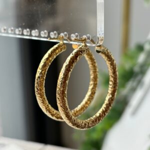 Orecchini etnici 30 mm gold